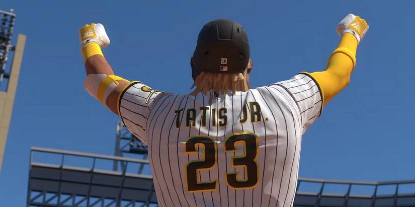 Tatis Jr. celebrating