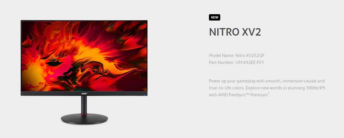 Частота обновления 100 гц. Монитор 390 Герц. Acer Nitro xv2. AOPEN 390hz.