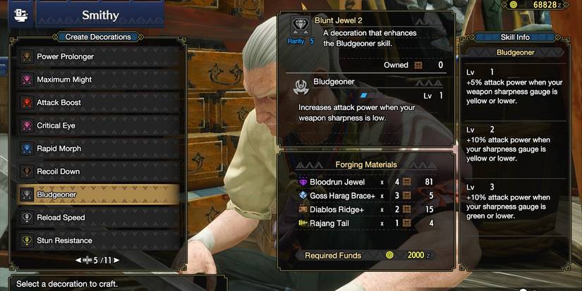 crafting a blunt decoration