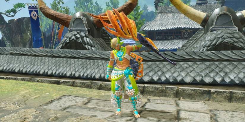 hunter with chameleos bow