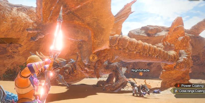 hunter aiming bow at Diablos