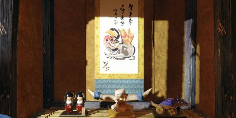 monster hunter rise hanging scroll