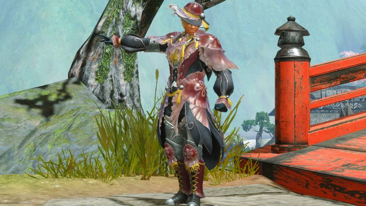 hunter in kamura with jelly armor