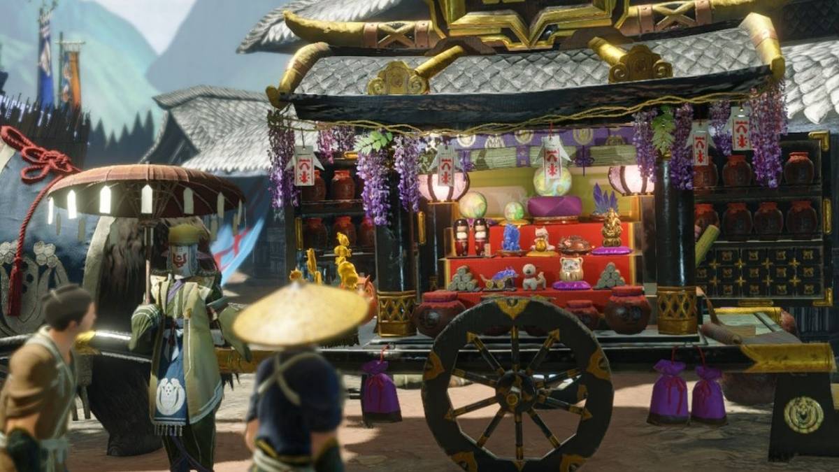 monster hunter rise merchant cutscene