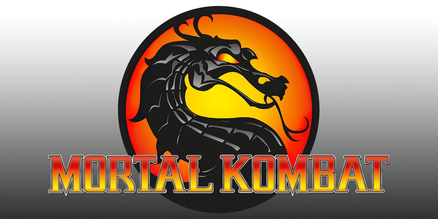 Mortal Kombat logo over gradient
