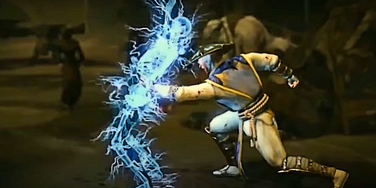 raiden using a cool electric attack that does surprisingly little damage.