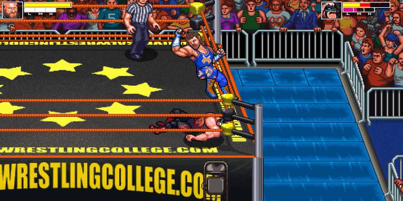 Myers performing his finisher