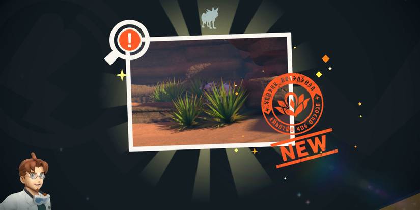 A bad photo of Lycanroc in New Pokemon Snap