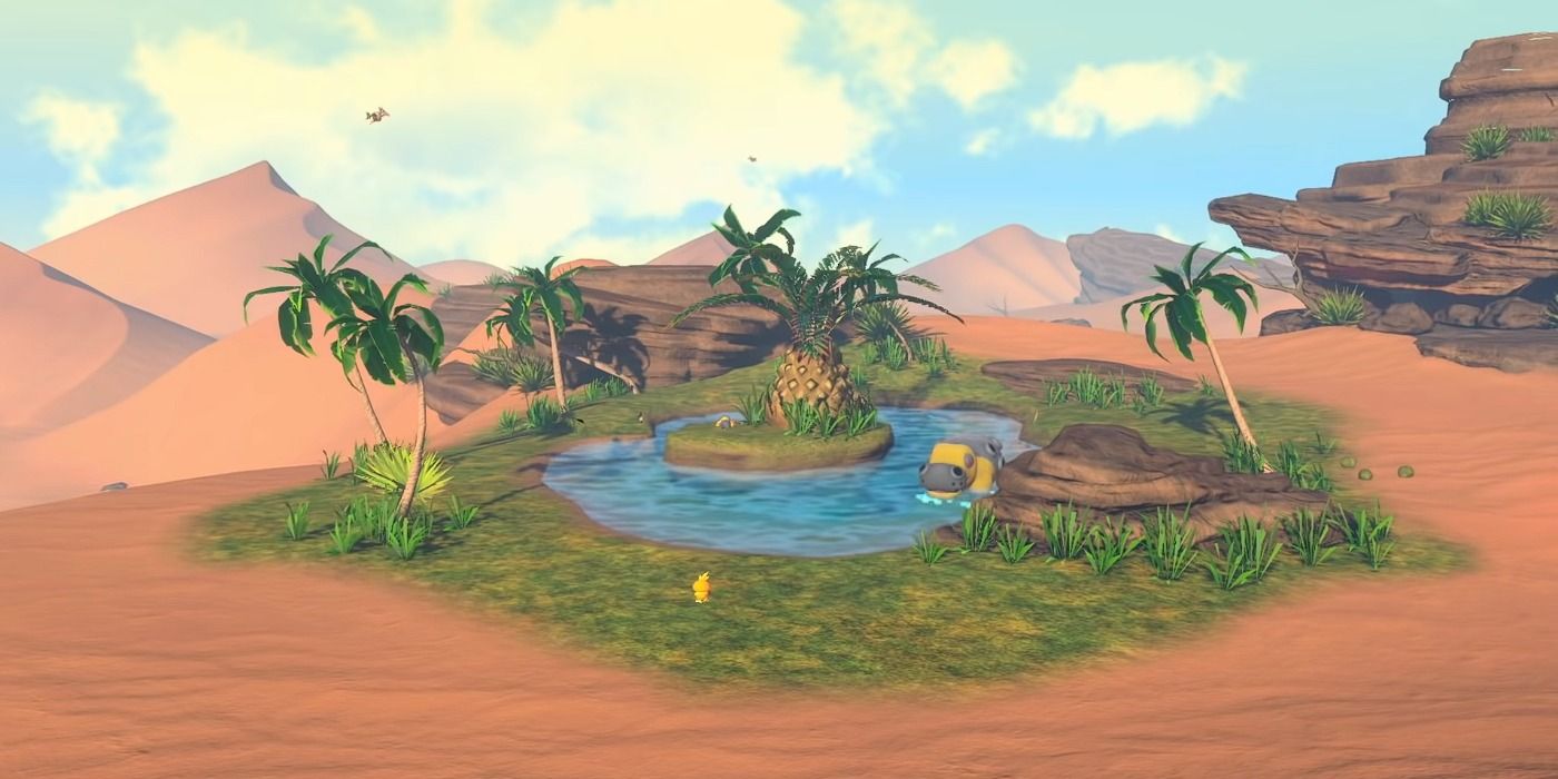 new pokemon snap desert oasis area hippowdown torchic
