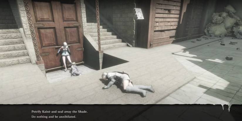 NieR Replicant petrify Kaine