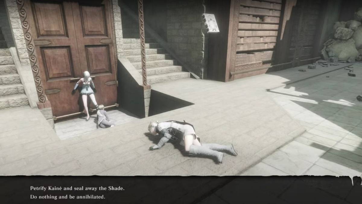nier replicant petrify kaine do nothing