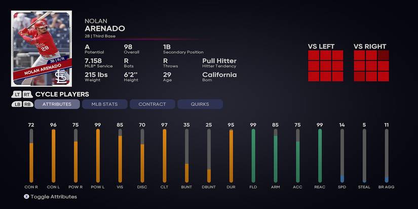 Nolan Arenade - Player Profile in MLB The Show 21