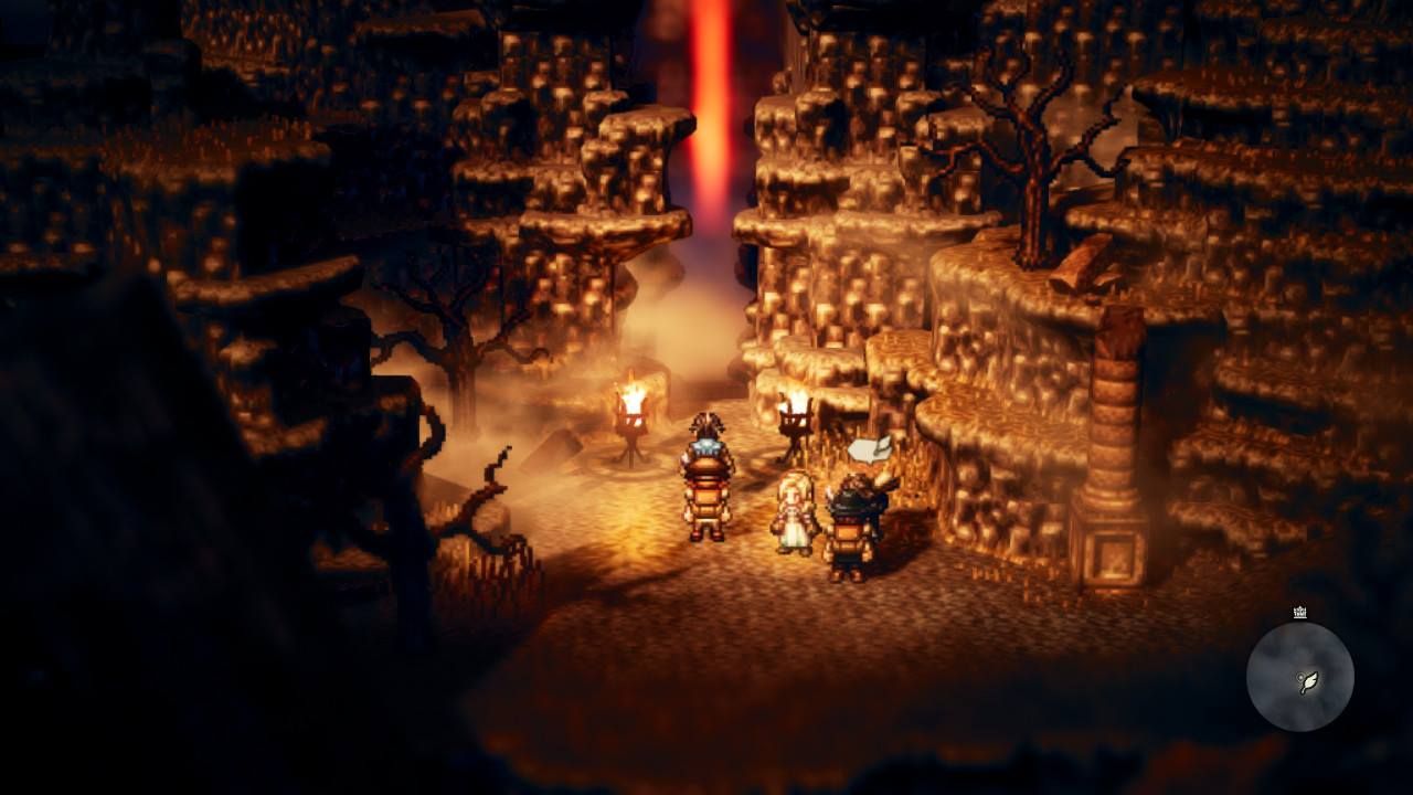 Octopath Traveler: Ruins of Hornburg entrance