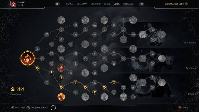 perk pathway for tempest build in pyromancer class