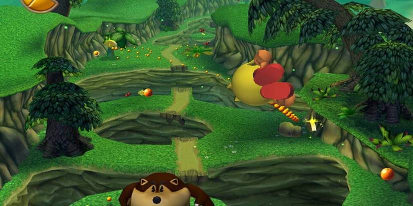 Pac-Man in the air from Pac-Man World 2