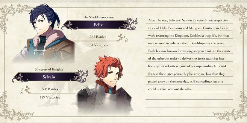 Sylvain and Felix epilogue.