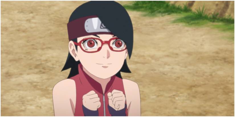 Naruto Boruto Sarada Uchiha Sharingan Activated