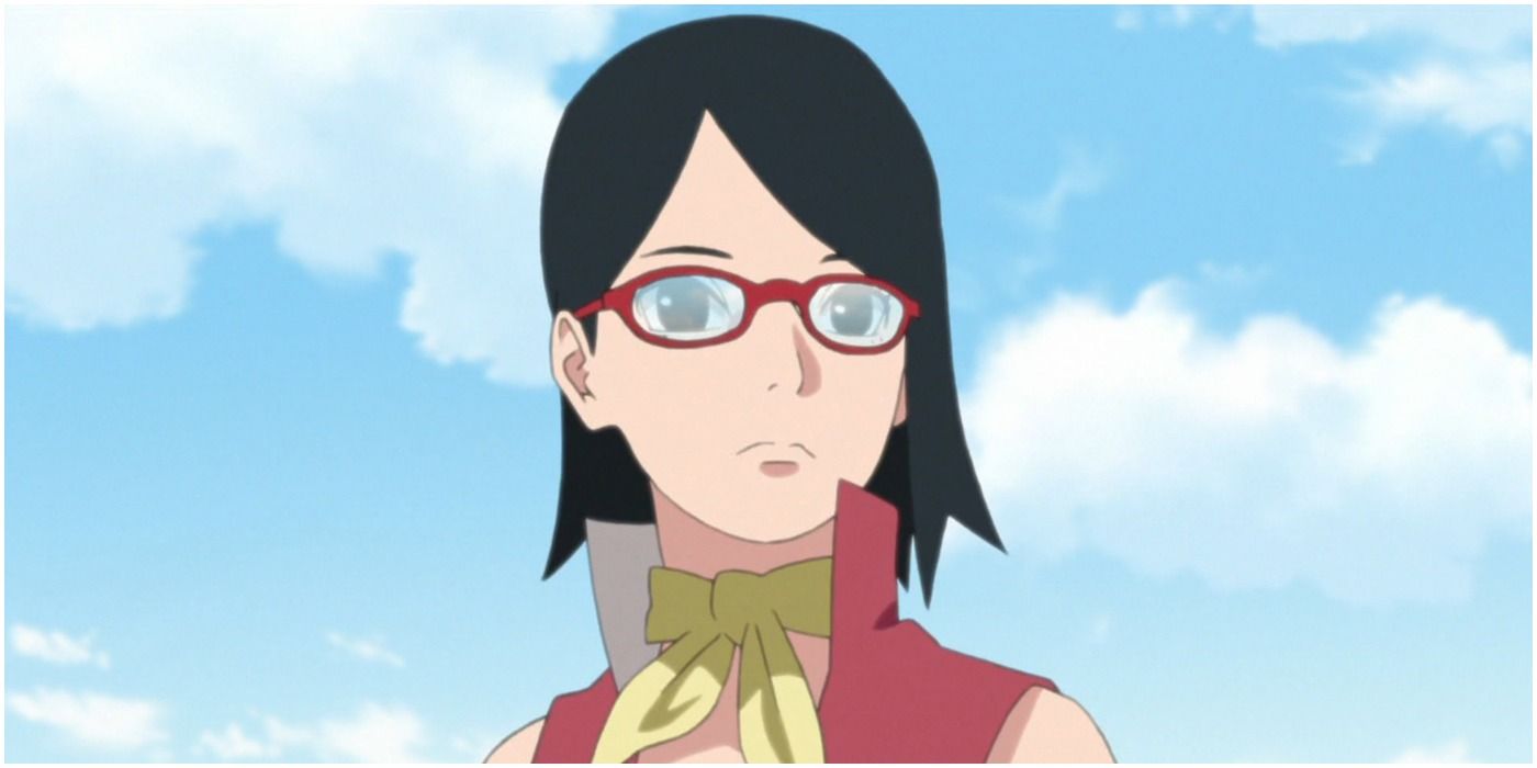 Naruto Boruto Sarada Uchiha With Glasses
