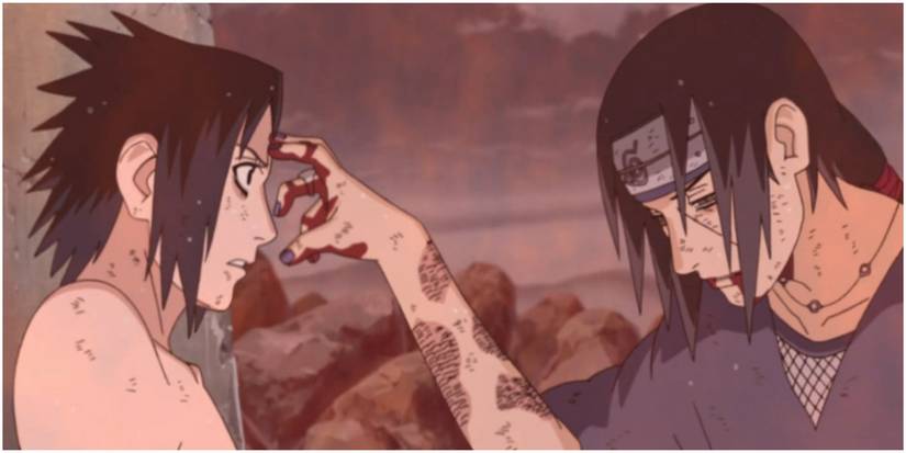Naruto Sasuke Itachi Uchiha fight Sharingan