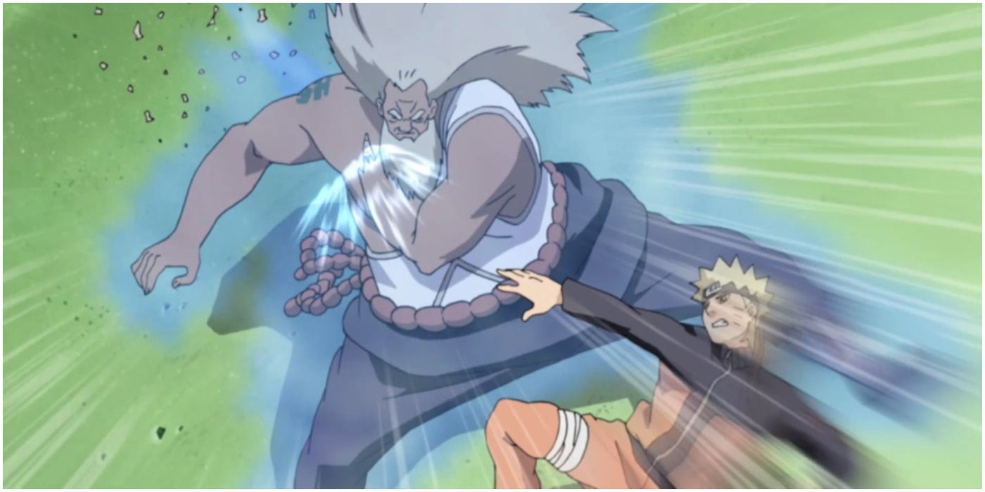 Naruto Uzumaki fighting the Third Raikage