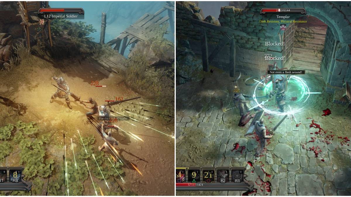 360 defence, bow attack