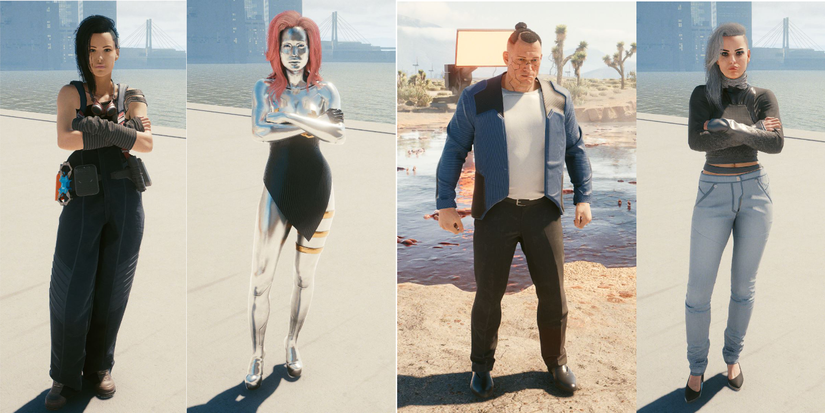 cyberpunk placeholder character models