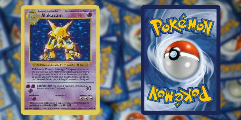 Pokemon cards: Holo Rare Alakazam (Base Set) 