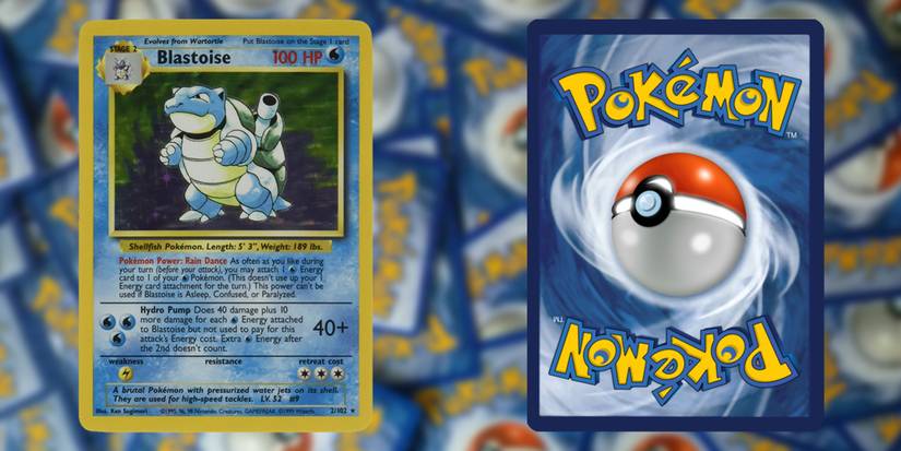 Pokemon cards: Holo Rare Blastoise (Base Set)
