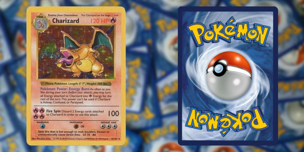 Pokemon cards: Holo Rare Charizard (Base Set)