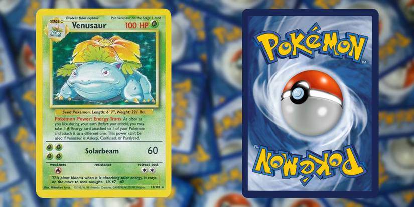 Pokemon cards: Holo Rare Venusaur (Base Set)