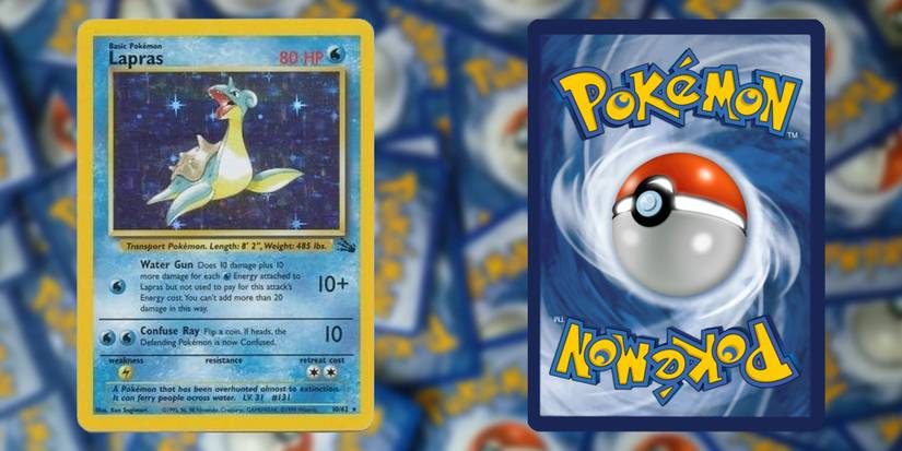 Pokemon cards: Holo Rare Lapras (Fossil)