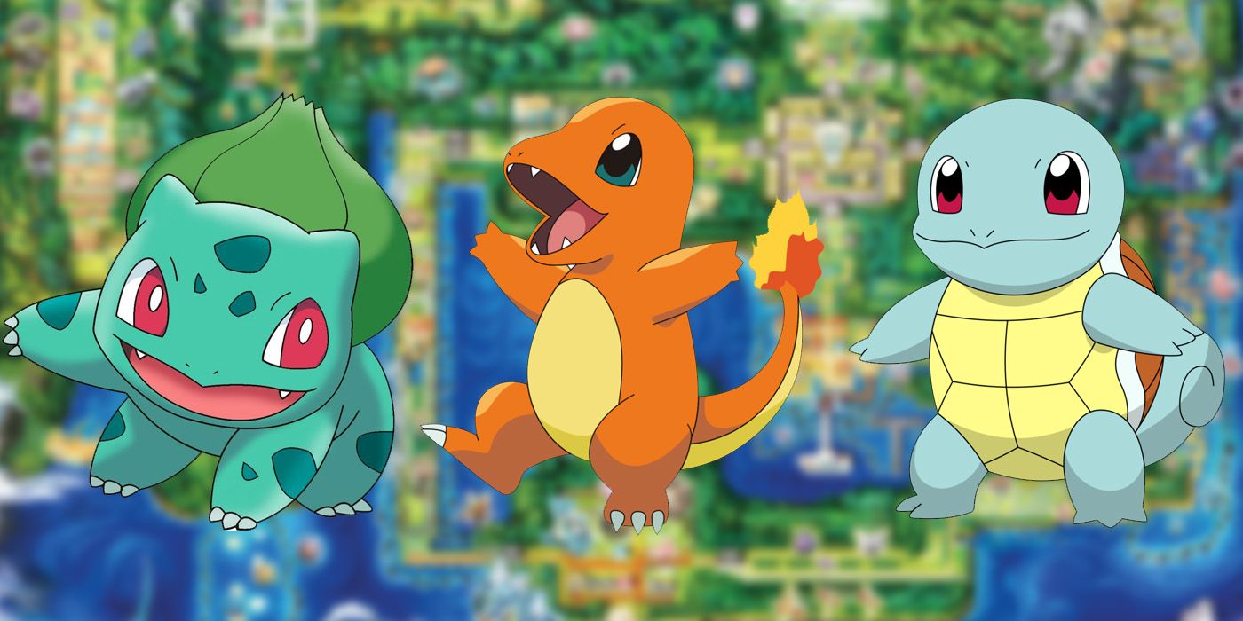 Pokemon Gen 1 starters (Bulbasaur, Charmander & Squirtle)