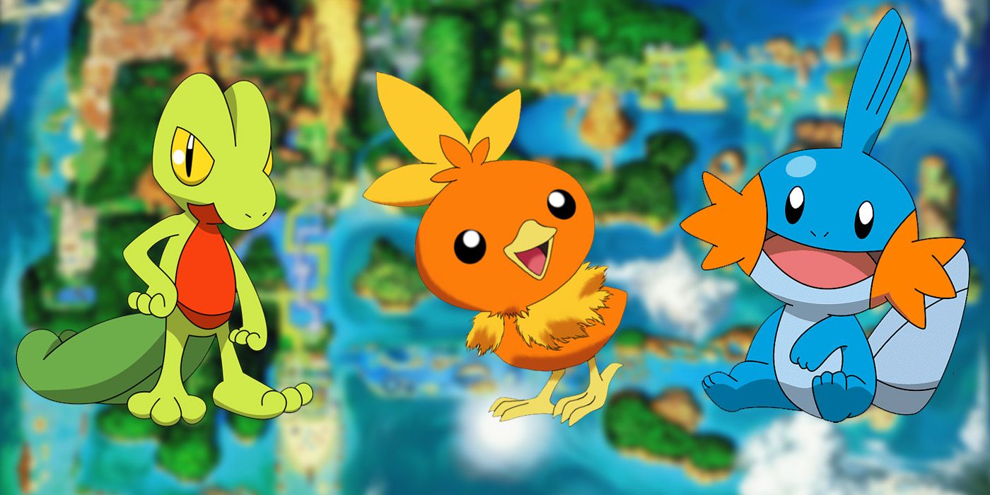 Pokemon Gen 3 starters (Treecko, Torchic & Mudkip)