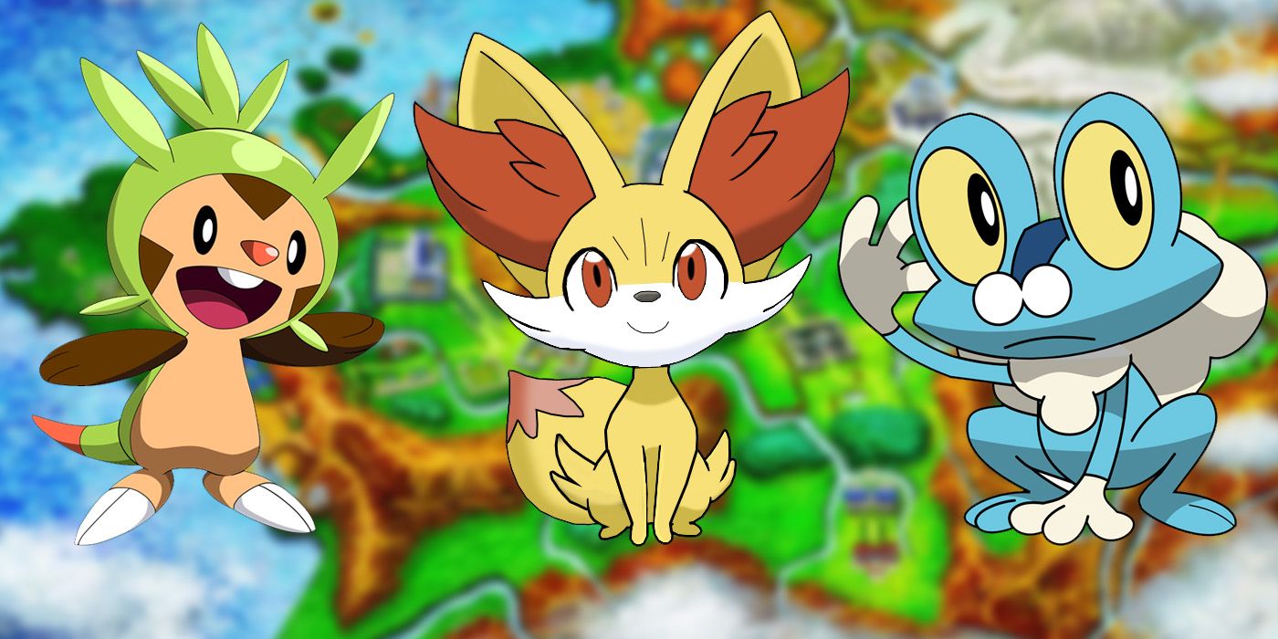 Pokemon Gen 6 starters (Chespin, Fennekin & Froakie)