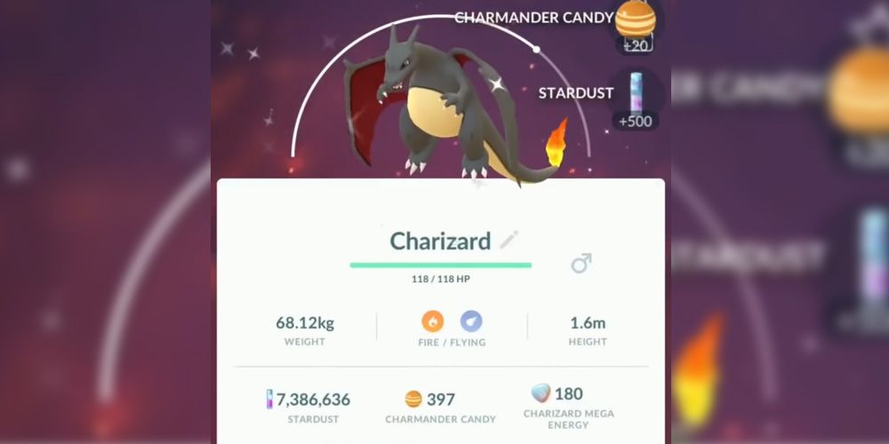 Shiny Charizard in Pokemon GO
