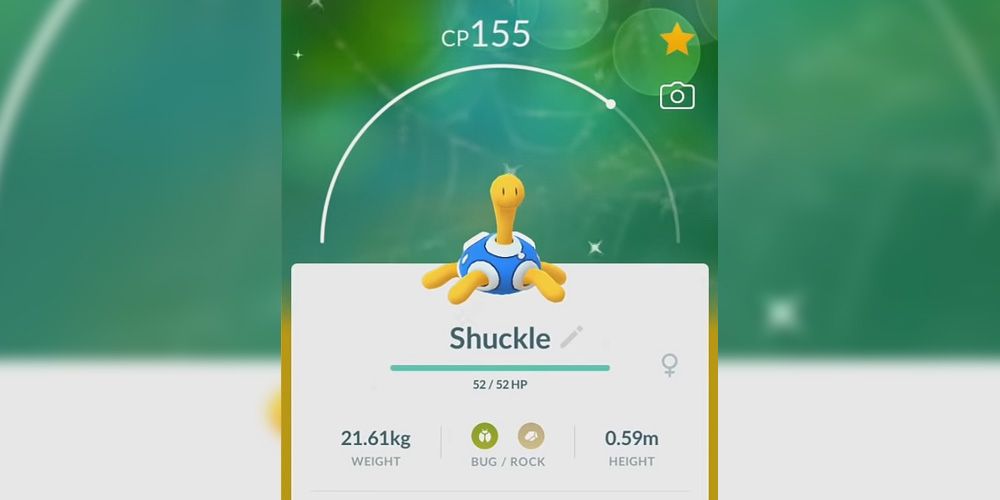 Shiny Shuckle in Pokemon GO