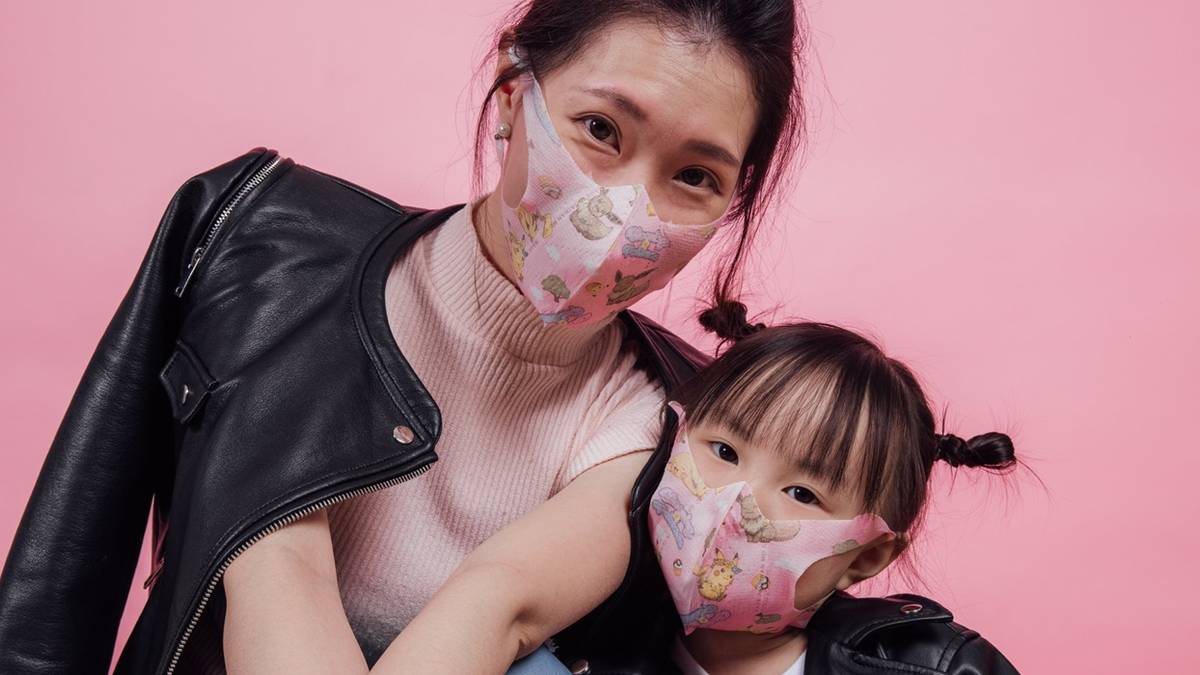 pokemon medical grade mask pink