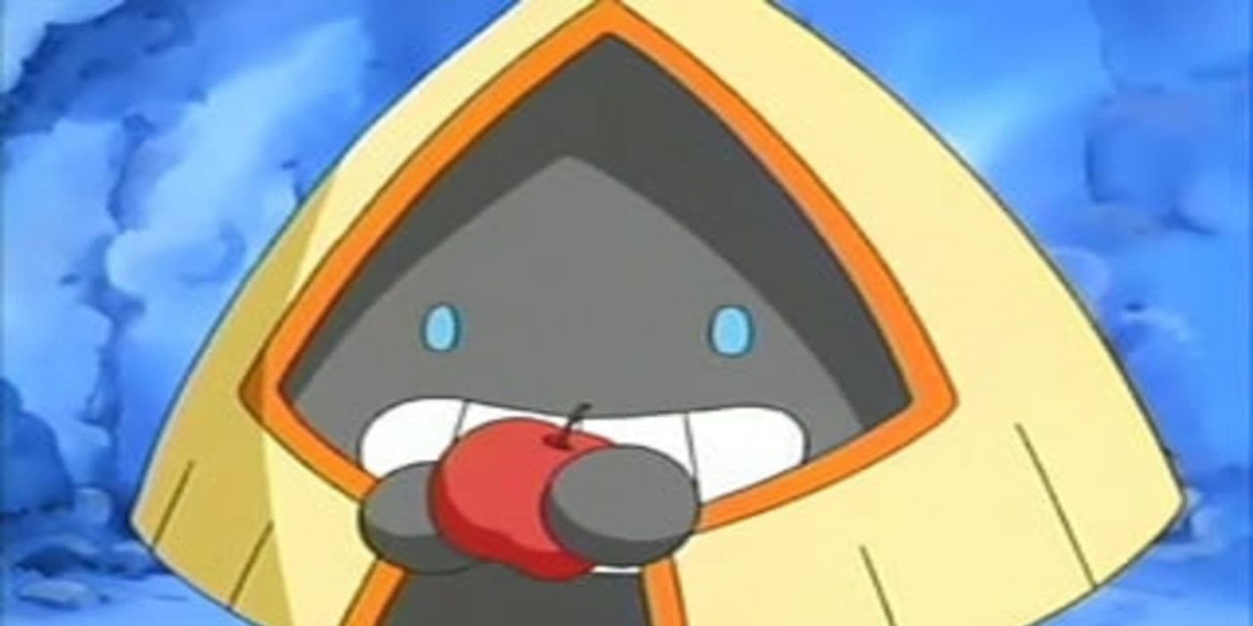 pokemon snorunt in ice cave holding berry