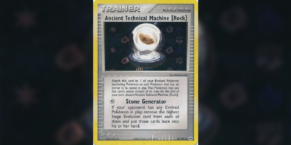 a great trainer TM card to devolve all opponent pokemon in play.