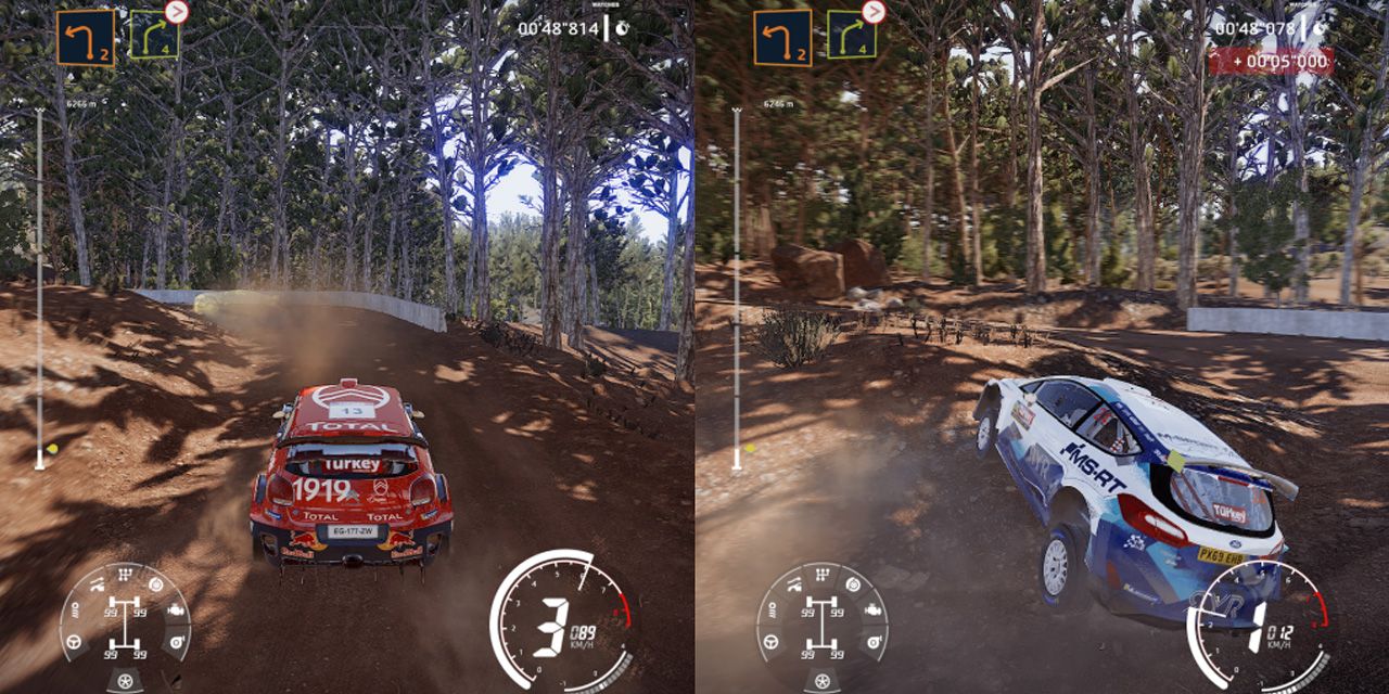 Split-screen in WRC 9
