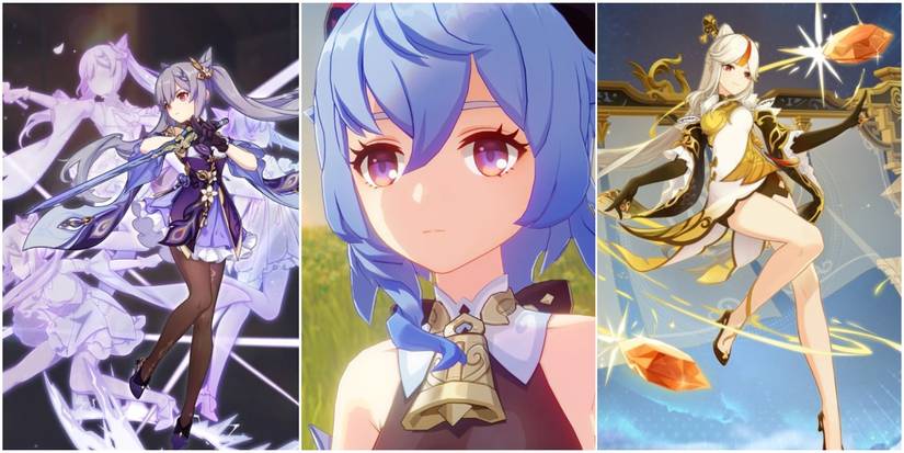 Genshin Impact Split Image Keqing Ganyu Ningguang Liyue Qixing