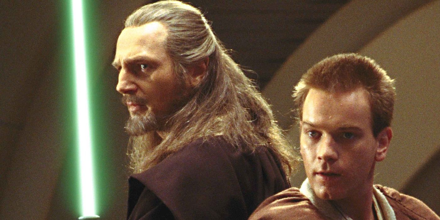 Liam Neeson and Ewan McGregor in Star Wars The Phantom Menace