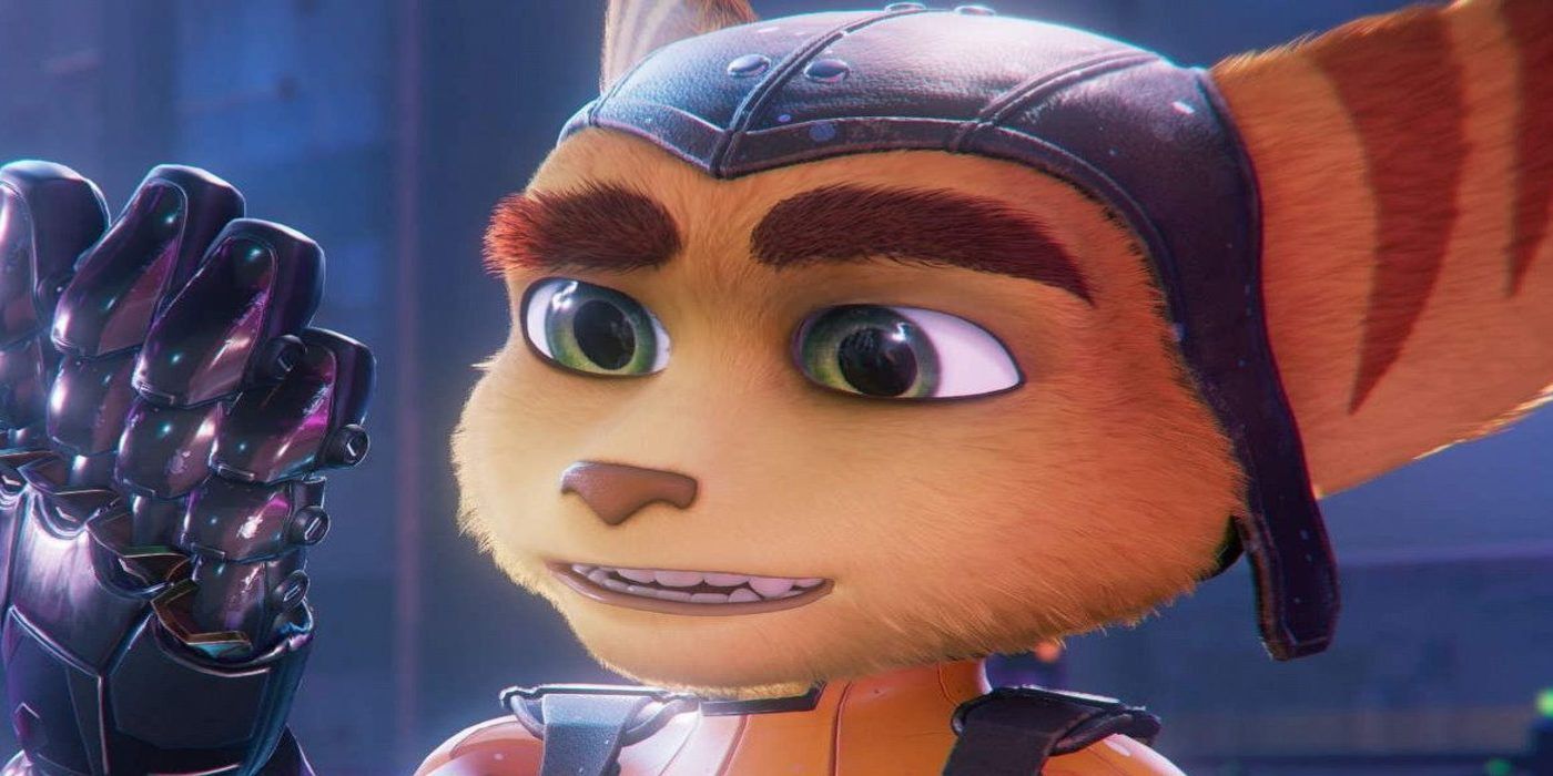 ratchet and clank rift apart ratchet looks at hand