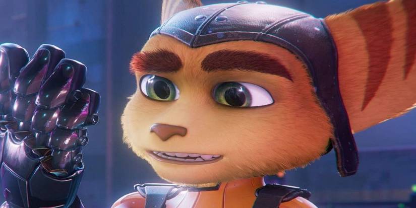 ratchet and clank rift apart ratchet looks at hand