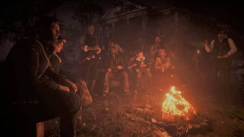 rdr2 campfire arthur morgan