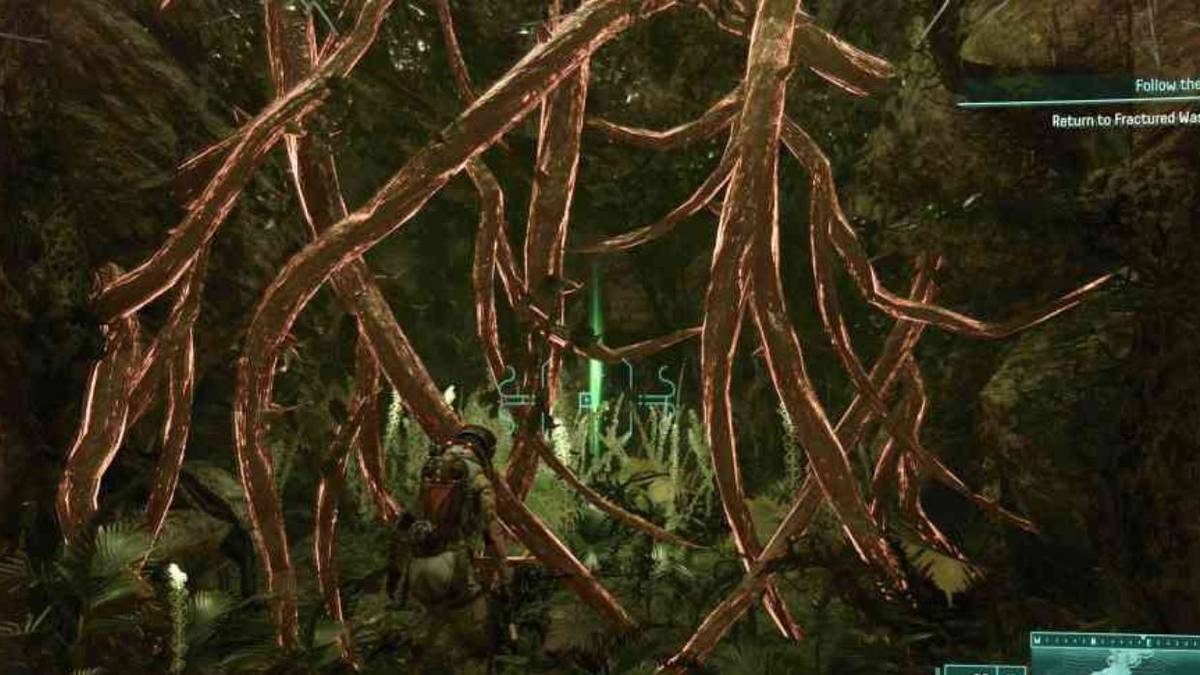 Returnal get items blocked by red vines