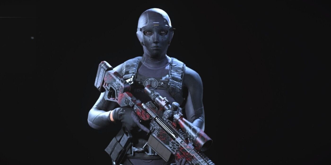 roze rook skin cod warzone front view