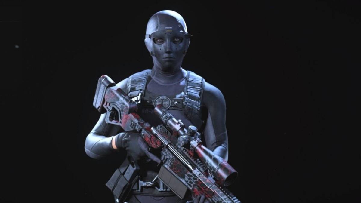 roze rook skin cod warzone front view