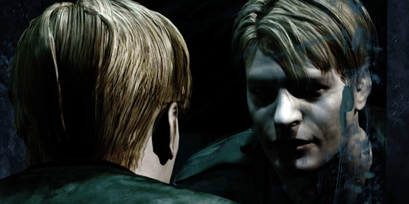 Silent Hill 2 Джеймс смотрит на свое отражение