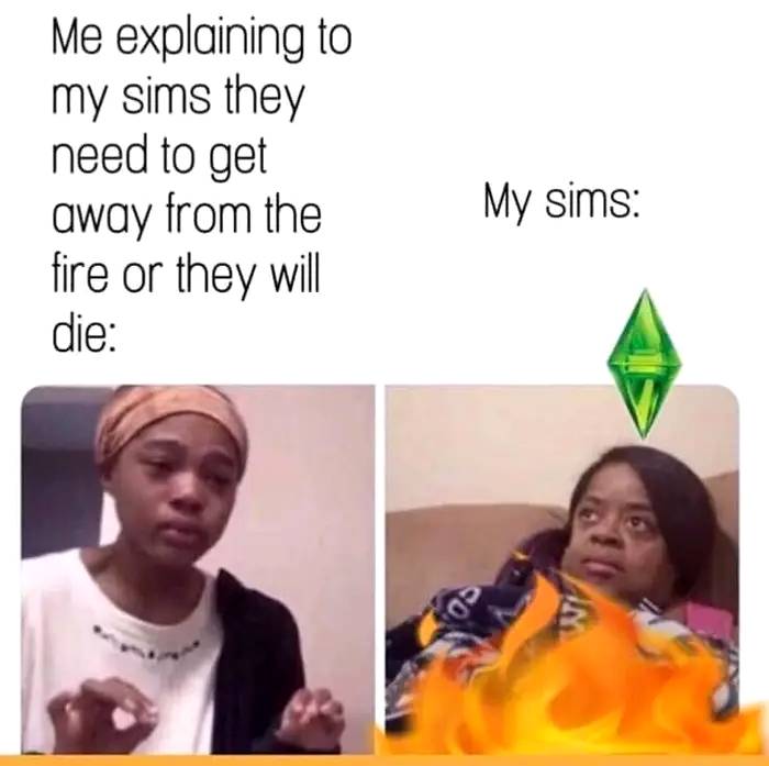 what players feel like when their sims don't listen.
